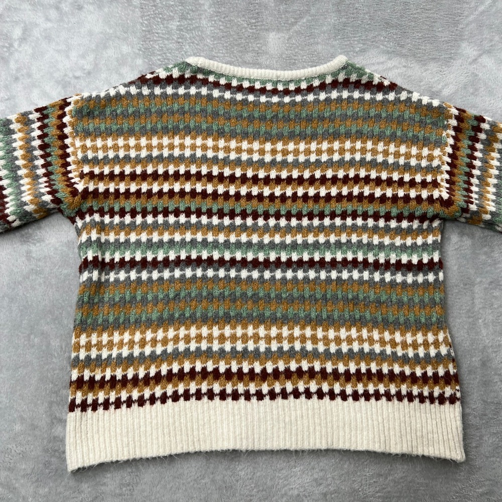 Knox Rose Textured Geometric Pullover Sweater Size XL Multi Boho Cabin Womens - Picture 4 of 7